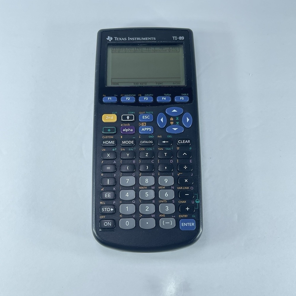 Texas Instruments TI-89 Graphing Calculator CAS Advanced Math Tested & Working